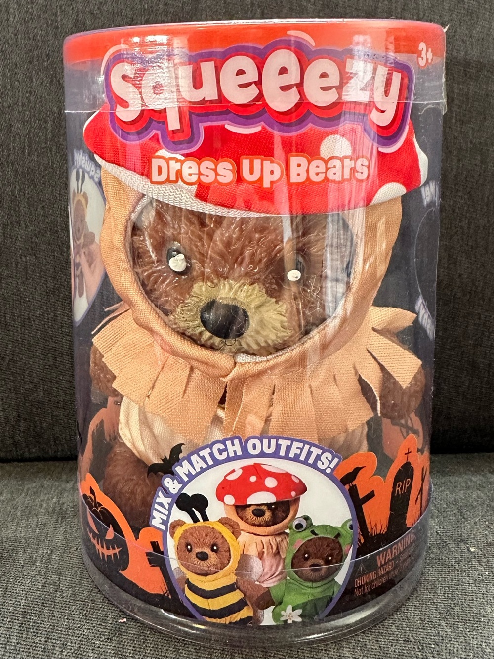 Brand New Sunny Days Dress Up Bear Squishy - Mushroom 🍄 NWT